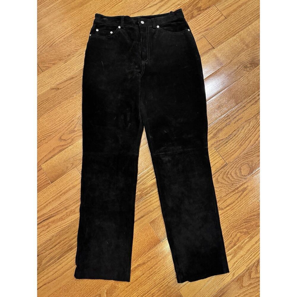 Vintage Paul Harris Design Suede Leather Pants Size 8 Hot Pants‎ Inseam 30”